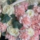Роскошная корзина с гортензией диантусами и пионовидными розами