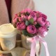 Композиция «кофе и цветы» с пион розой