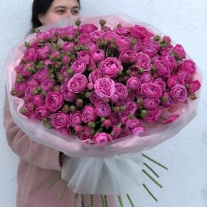 WOW Букет из кустовой пионовидной розы