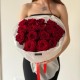 Шикарный букет bloom room с красными розами