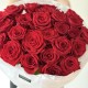 Красивый букет из 25 красных роз ️