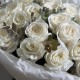 Букет « Лунная нежность» Bloom room из белых роз и эвкалипта
