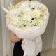 Букет весенний аромат  из хризантем и ромашек