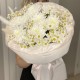 Букет весенний аромат  из хризантем и ромашек