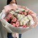 Нежный букет с пион розой и алтаем (большой выбор в профиле магазина)