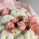 Нежный букет с пион розой и алтаем (большой выбор в профиле магазина)