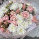 Нежный букет из кустовой розы и хризантемы Алтай ️