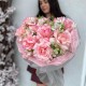 Пышный букет с французской розовой и альстромерией