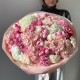 Шикарный букет из роз, гортензий и диантусов
