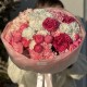 Пышный букет из пион розы, гортензии, хризантемы и диантуса