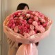 Шикарный монобукет из нежных пионовидных роз