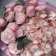 Розовый букет Зефирка  из гортензии, кустовой пионовидной розы с веточками ароматного эвкалипта в стильном оформлении