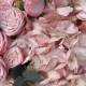 Розовый букет Зефирка  из гортензии, кустовой пионовидной розы с веточками ароматного эвкалипта в стильном оформлении