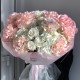 Ажурный букет с гортензией, французской розой и с пионовидной розой bloom room