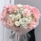 Ажурный букет с гортензией, французской розой и с пионовидной розой bloom room