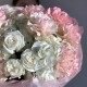 Ажурный букет с гортензией, французской розой и с пионовидной розой bloom room