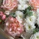 Авторский букет « Аромат нежности » Bloom room из французских роз, хризантем и эвкалипта
