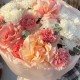 Очаровательный букет Bloom room   из французской розы, диантусов и хризантем