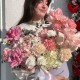 Дофаминовый букет с Французскими розами и Гортензиями «Bloom Room» доставка Екатеринбург