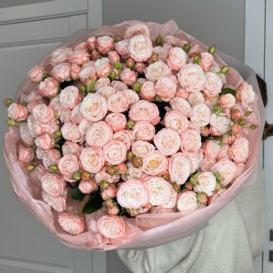 WOW Букет из отборной кустовой пионовидной розы (большой выбор букетов в профиле)   + подарок от Vivienne Sabo — румяна MACARON