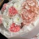 Букет «Нежное пирожное» из диантусов, гортензии и хризантем