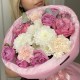Букет из пион роз, хризантем и диантусов «