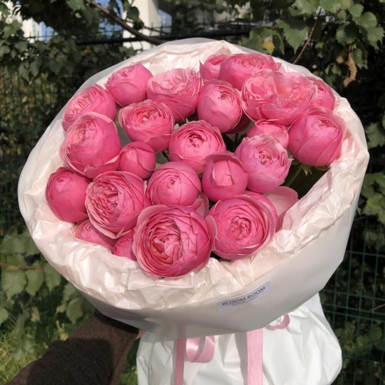 Яркие пион.розы в букете Bloom Room