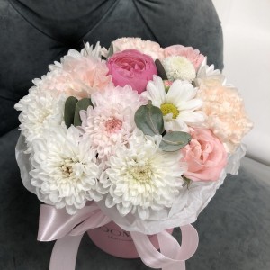 Комплимент цветы в коробочке Bloom Room