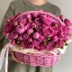 Корзина M с кустовой пион.розой Misty bubbles