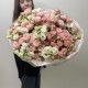 Букет «Любовь» Bloom Room из кустовой пион розы и эустомы