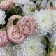 Нежный букет «Лето» из пион роз и хризантем Алтай