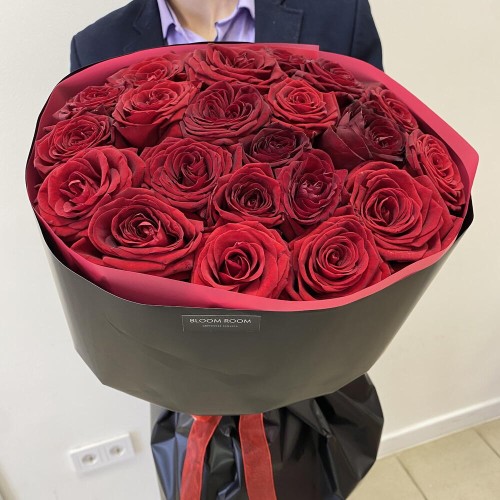 Монобукет " ️  21 роза" Bloom Room: роза