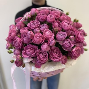 WOW Корзина Bloom Room Большой выбор в профиле магазина» кустовая пион Роза Мадам бомбастик