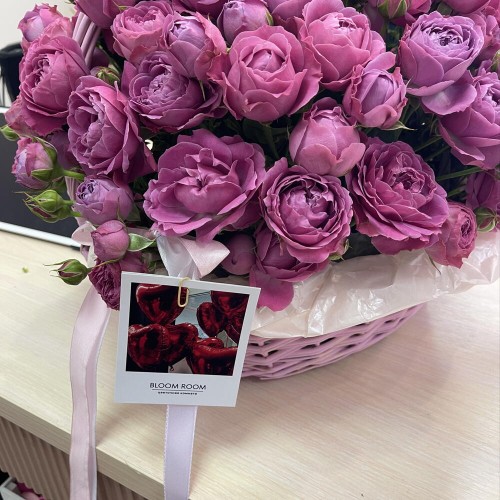 WOW Корзина Bloom Room Большой выбор в профиле магазина» кустовая пион Роза Мадам бомбастик