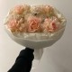 Персиковый букет из ажурных роз️ Bloom room: большой выбор букетов в профиле магазина