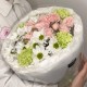 Дофаминовый букет Bloom Room  французских роз, пиона, хризантем и эустомы