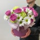 Дофаминовый букет в шляпной коробке  Bloom room: большой выбор букетов в профиле магазина