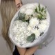 Букет «Чистая любовь»  Bloom room, гортензия, хризантема, альстромерия, эвкалипт