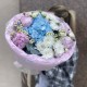 Дофаминовый букет Bloom room, в оформлении, гортензия, хризантема, пион, танацетум