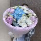 Дофаминовый букет Bloom room, в оформлении, гортензия, хризантема, пион, танацетум